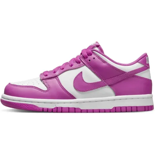 Aktive Fuchsia Dunk Low Sneakers , Damen, Größe: 36 1/2 EU - Nike - Modalova