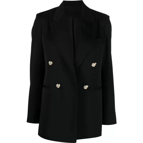 Jewel-Buttons Open-Front Blazer , female, Sizes: M, XS, L, 2XS, S - Lanvin - Modalova