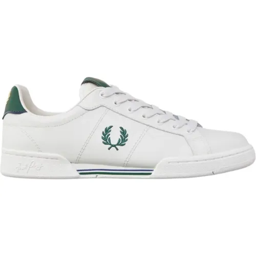 Thick Sole Leather Tennis Shoes , male, Sizes: 10 UK, 9 UK - Fred Perry - Modalova