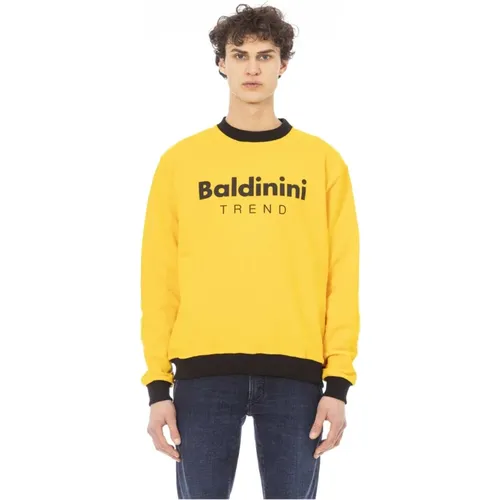 Langarm Logo Front Sweatshirt , Herren, Größe: XL - Baldinini - Modalova