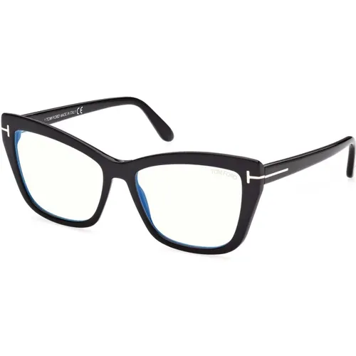 Ft5826-B 001 Glossy Eyeglasses , female, Sizes: 54 MM - Tom Ford - Modalova