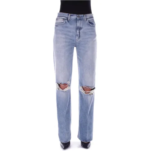 Denim Jeans mit Logo Hintertasche - Dondup - Modalova