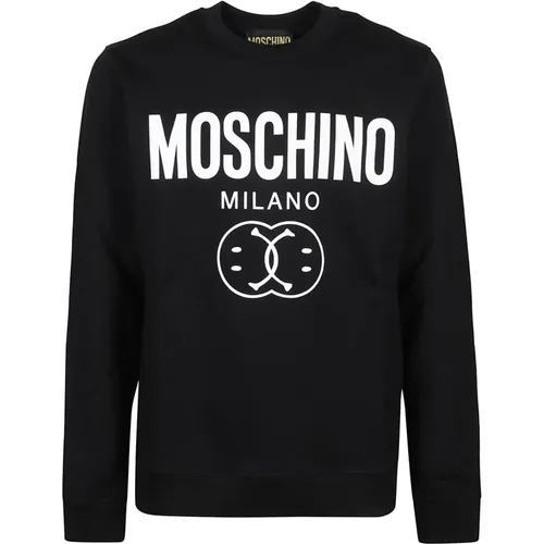 Nero Fantasia Sweatshirt , Herren, Größe: L - Moschino - Modalova