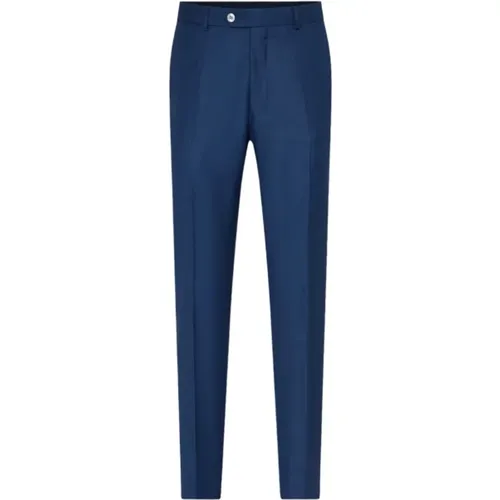 Slim Fit Wool Trousers , male, Sizes: L, 2XL, XL, 3XL - Oscar Jacobson - Modalova