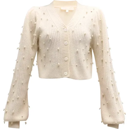 Frances Beaded Crop Cardigan , Damen, Größe: M - LOVESHACKFANCY - Modalova