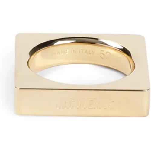 Quadratischer Ring 270 Light Gold - Jacquemus - Modalova