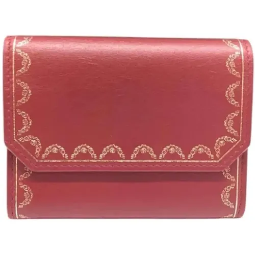 Pre-owned Leather wallets , female, Sizes: ONE SIZE - Cartier Vintage - Modalova