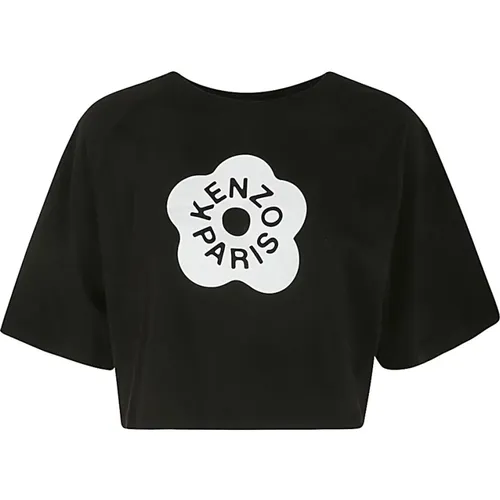 Boke 2.0 Cropped Boxy T-Shirt , female, Sizes: M, L, S - Kenzo - Modalova