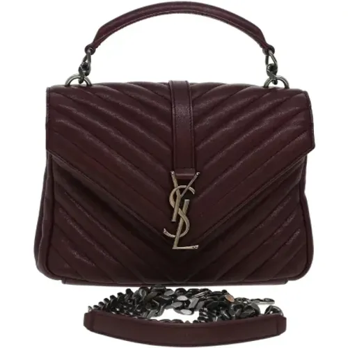 Pre-owned Leather Shoulder Bag , female, Sizes: ONE SIZE - Saint Laurent Vintage - Modalova