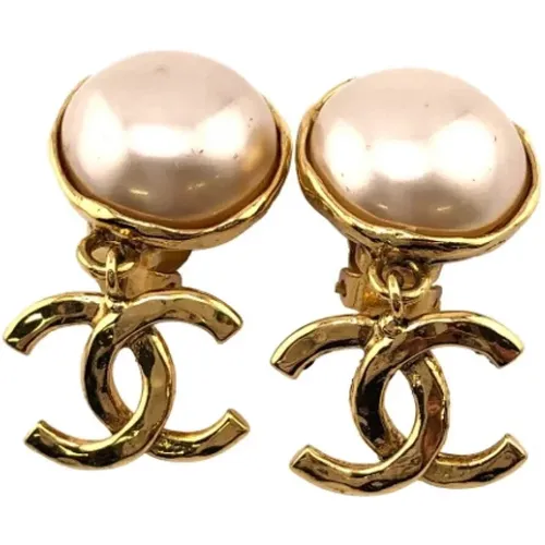 Pre-owned Metal earrings , female, Sizes: ONE SIZE - Chanel Vintage - Modalova