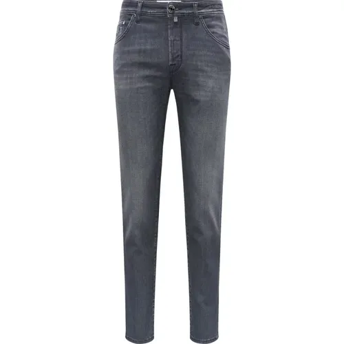 Gris Bard Dark Wash Stretch Jeans , male, Sizes: W35 - Jacob Cohën - Modalova