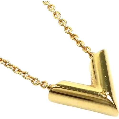 Pre-owned Metal necklaces , female, Sizes: ONE SIZE - Louis Vuitton Vintage - Modalova