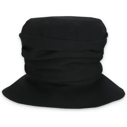Schwarzer Woll-Bucket-Hut für Frauen - Yohji Yamamoto - Modalova
