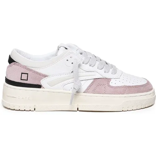 Leather Sneakers with Rubber Sole , female, Sizes: 7 UK, 3 UK, 5 UK, 4 UK, 6 UK - D.a.t.e. - Modalova