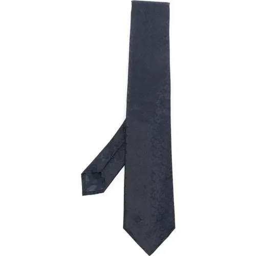 Silk Jacquard Logo Tie , male, Sizes: ONE SIZE - Emporio Armani - Modalova