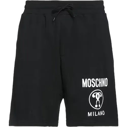 Schwarze Baumwollshorts Ss22 , Herren, Größe: XL - Moschino - Modalova