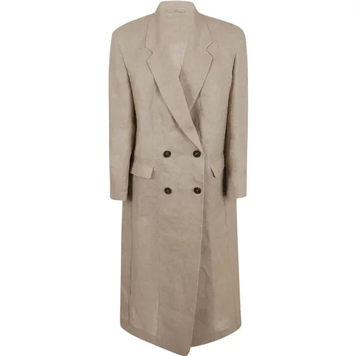 Women's Clothing Coats C200 Ss24 , female, Sizes: S - BRUNELLO CUCINELLI - Modalova