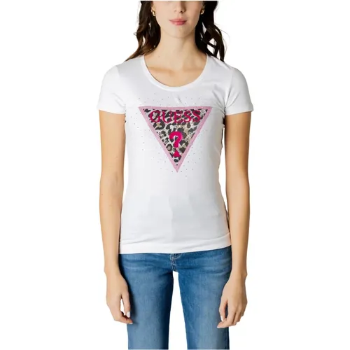 Spring Triangle Womens T-Shirt , female, Sizes: M, XL, L, XS - Guess - Modalova