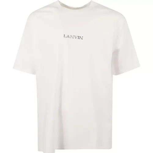 Men's Cotton Jersey T-Shirt , male, Sizes: M - Lanvin - Modalova