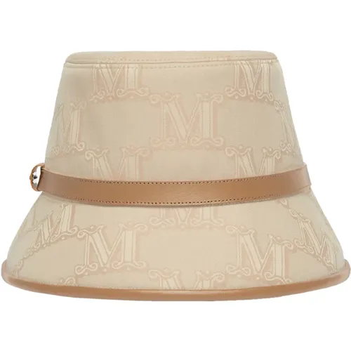 Elce Bucket Hat with Jacquard Pattern , female, Sizes: 58 CM, 57 CM - Max Mara - Modalova