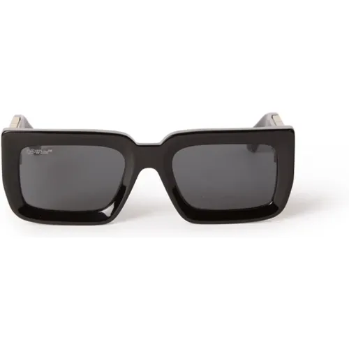 Schicke schwarze Sonnenbrille für Frauen - Off White - Modalova