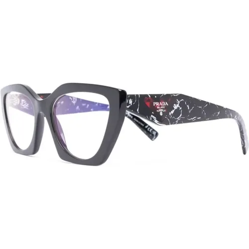 Schwarze Sonnenbrille mit Original-Etui , Damen, Größe: 54 MM - Prada - Modalova
