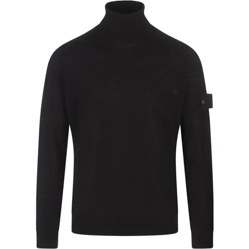 Wool Turtleneck Sweater in , male, Sizes: M - Stone Island - Modalova