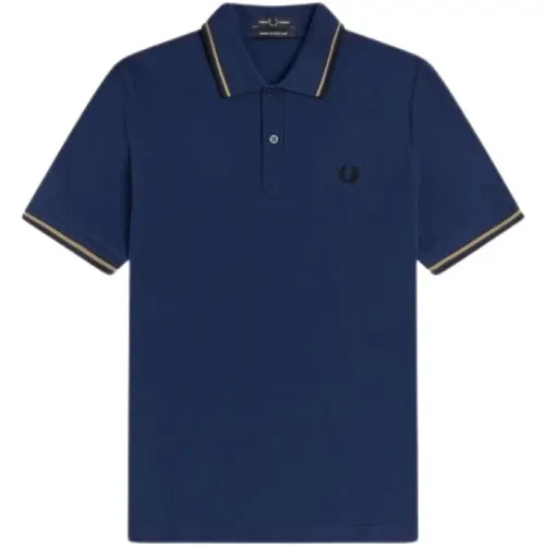 Original Twin Tipped Polo Gold Black , male, Sizes: 2XS, XS - Fred Perry - Modalova