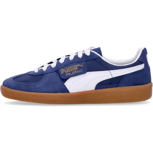 Palermo Low Shoe Navy/White , male, Sizes: 9 UK, 11 UK, 10 UK - Puma - Modalova