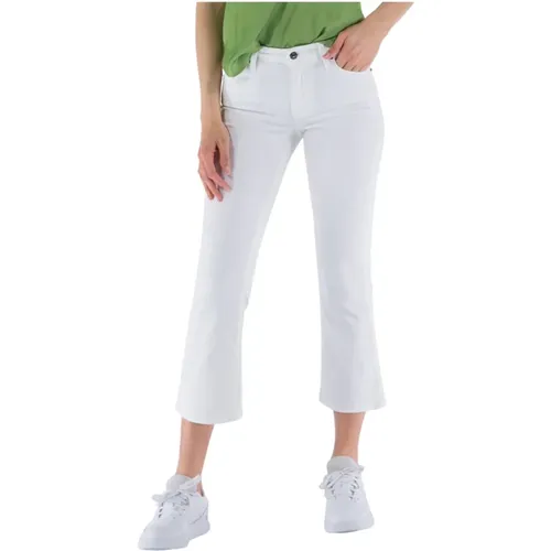Jeans 5tasche Crop Flare , Damen, Größe: W31 - Armani Exchange - Modalova