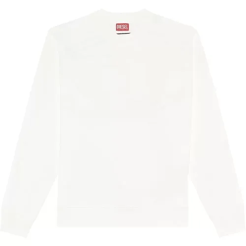Weiße Sweatshirts für Männer , Herren, Größe: XL - Diesel - Modalova