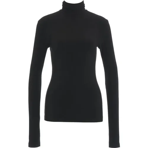 Schwarzes Turtleneck Top Damenbekleidung - Norma Kamali - Modalova