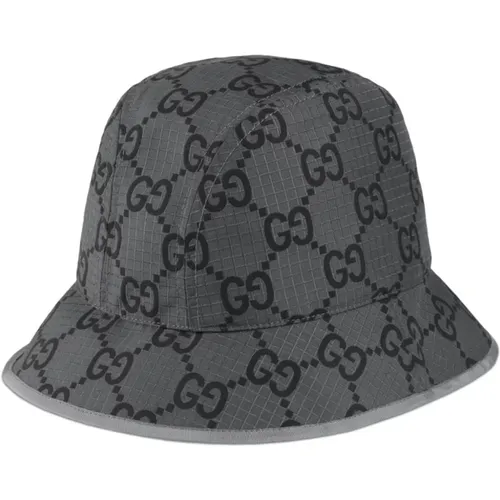 Grey Polyester Hats , male, Sizes: M, L - Gucci - Modalova