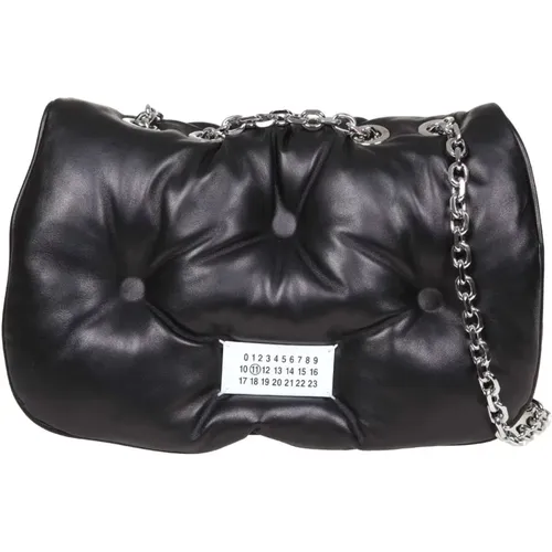 Glam Slam Matelassé Leather Shoulder Bag , female, Sizes: ONE SIZE - Maison Margiela - Modalova