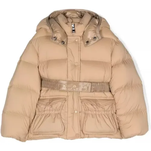 Gepolsterte Jacke mit Gürtel für Kinder - Moncler - Modalova