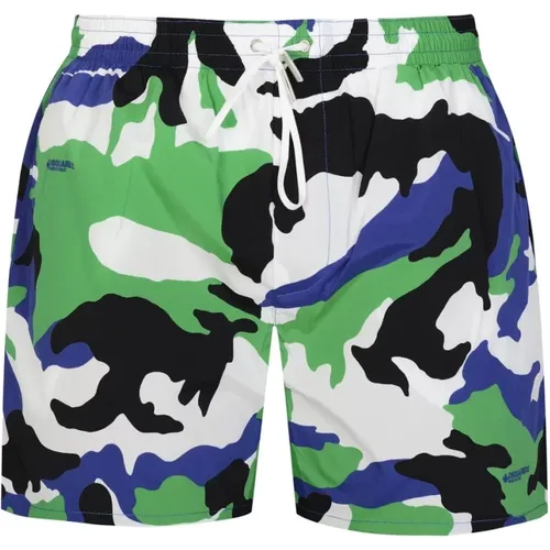 Camo Swimshorts in , male, Sizes: M - Dsquared2 - Modalova