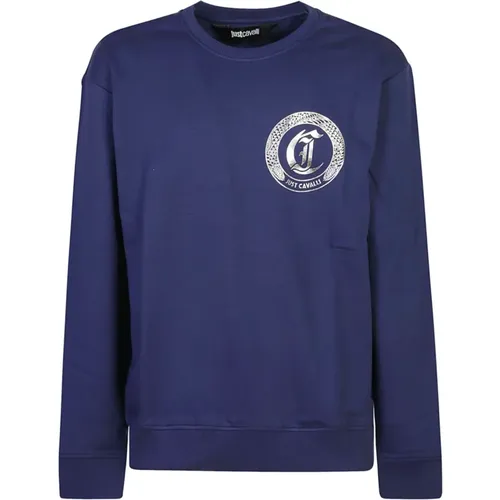 Sweatshirt for Men Aw24 , male, Sizes: XL, L, S, M - Just Cavalli - Modalova