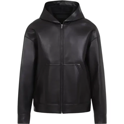 Luxury Leather Jacket Aw24 , male, Sizes: M - Valentino - Modalova