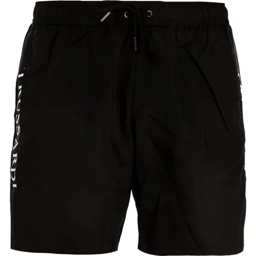 Herren Trendige Schwarze Badehose , Herren, Größe: 2XL - Trussardi - Modalova