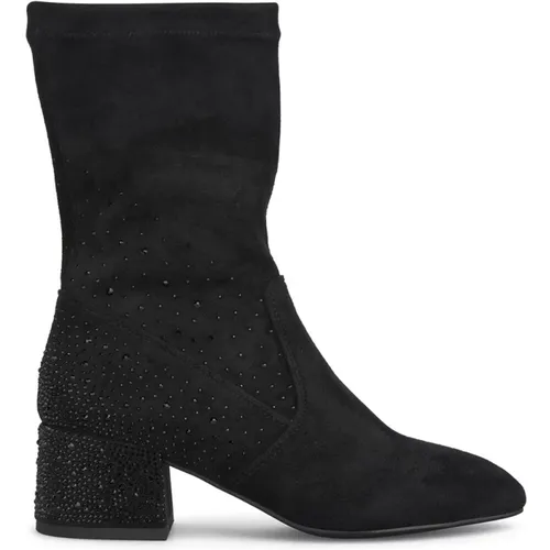 Heeled ankle boot with details , female, Sizes: 5 UK, 7 UK, 2 UK, 4 UK, 3 UK, 8 UK, 9 UK, 6 UK - Alma en Pena - Modalova