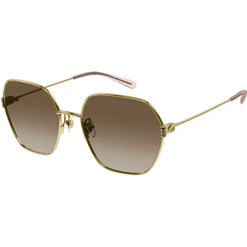 Stilvolle Sonnenbrille für Frauen , Damen, Größe: 60 MM - Gucci - Modalova