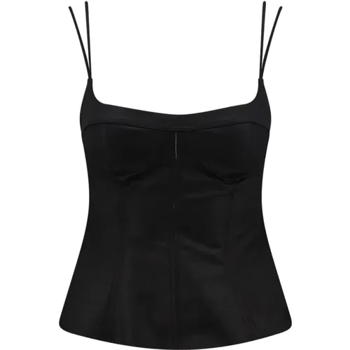 Topwear with Zipper and Double Shoulder Strap , female, Sizes: S, 2XS - Stella Mccartney - Modalova