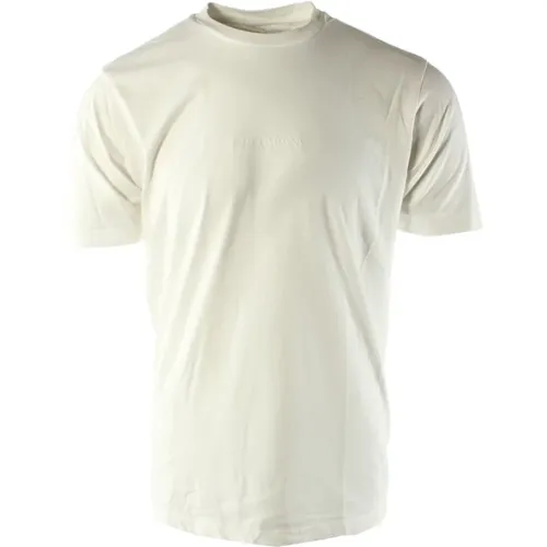 Herren Weißes Baumwoll-T-Shirt , Herren, Größe: S - C.P. Company - Modalova