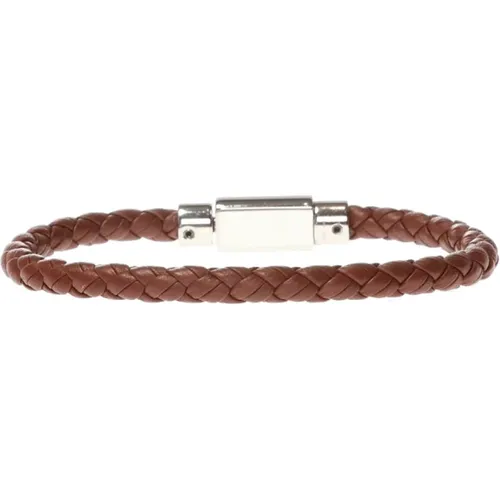 Braided bracelet , male, Sizes: ONE SIZE - Salvatore Ferragamo - Modalova