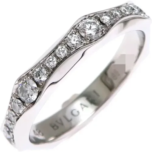 Pre-owned Platinum rings , female, Sizes: ONE SIZE - Bvlgari Vintage - Modalova