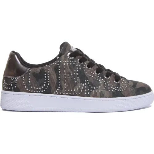 Stud Logo Lace Up Sneakers , female, Sizes: 4 UK, 6 UK - Guess - Modalova