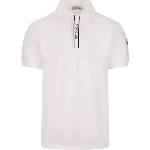 Polo Shirt with Logo Detail , male, Sizes: L - Moncler - Modalova
