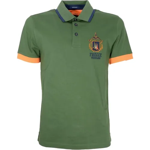 Polo Shirt with Jacquard Collar , male, Sizes: 2XL, M, XL, 3XL, L - aeronautica militare - Modalova