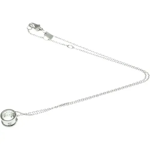 Pre-owned Silver necklaces , female, Sizes: ONE SIZE - Gucci Vintage - Modalova