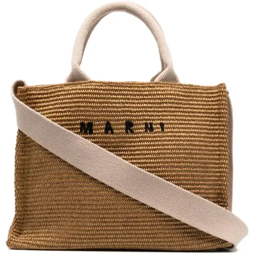 Small Basket BAG , female, Sizes: ONE SIZE - Marni - Modalova